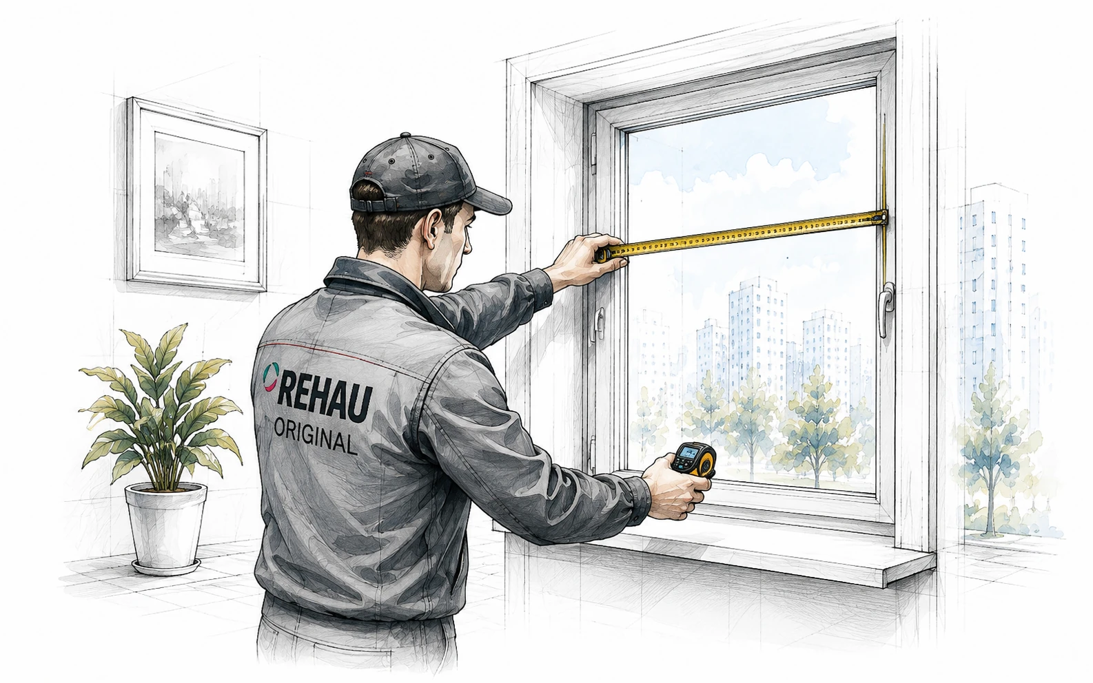 Замер окон REHAU